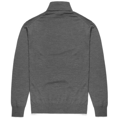 Knitwear Man JERALD Pull  Over GREY SILVER Dressed Front (jpg Rgb)	