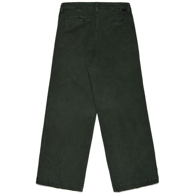 Pants Woman YOKO PEACHED GABARDINE CHINO Green Deep Forest | robedikappa Dressed Front (jpg Rgb)	