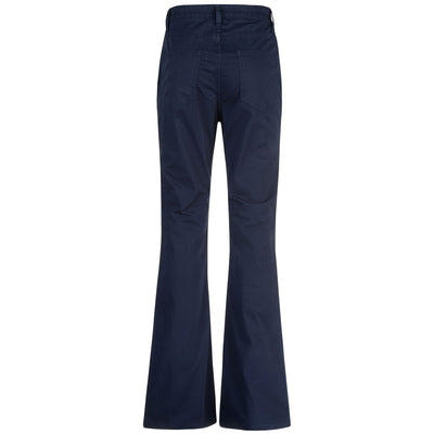 Pants Woman FLARE GABARDINE 5 Pockets Blue Navy | robedikappa Dressed Back (jpg Rgb)		