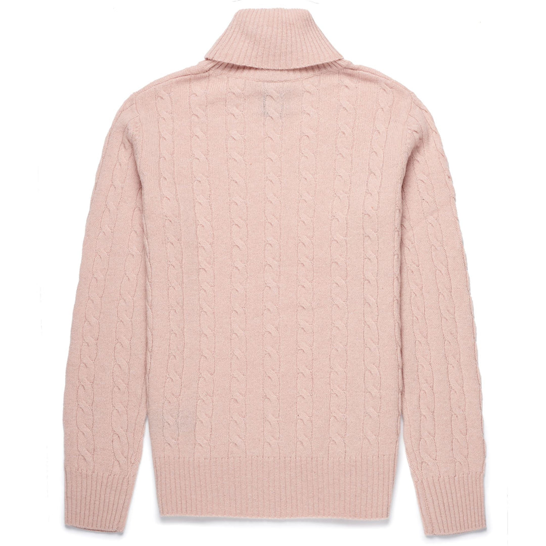 Knitwear Woman HEVIA Pull  Over PINK SHADOW Dressed Front (jpg Rgb)	