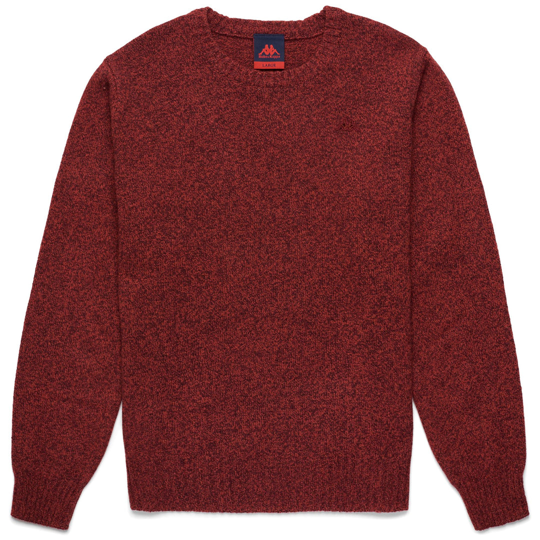 Knitwear Man FRITZ Pull  Over RED DAHLIA - BROWN PIQUANT Photo (jpg Rgb)			