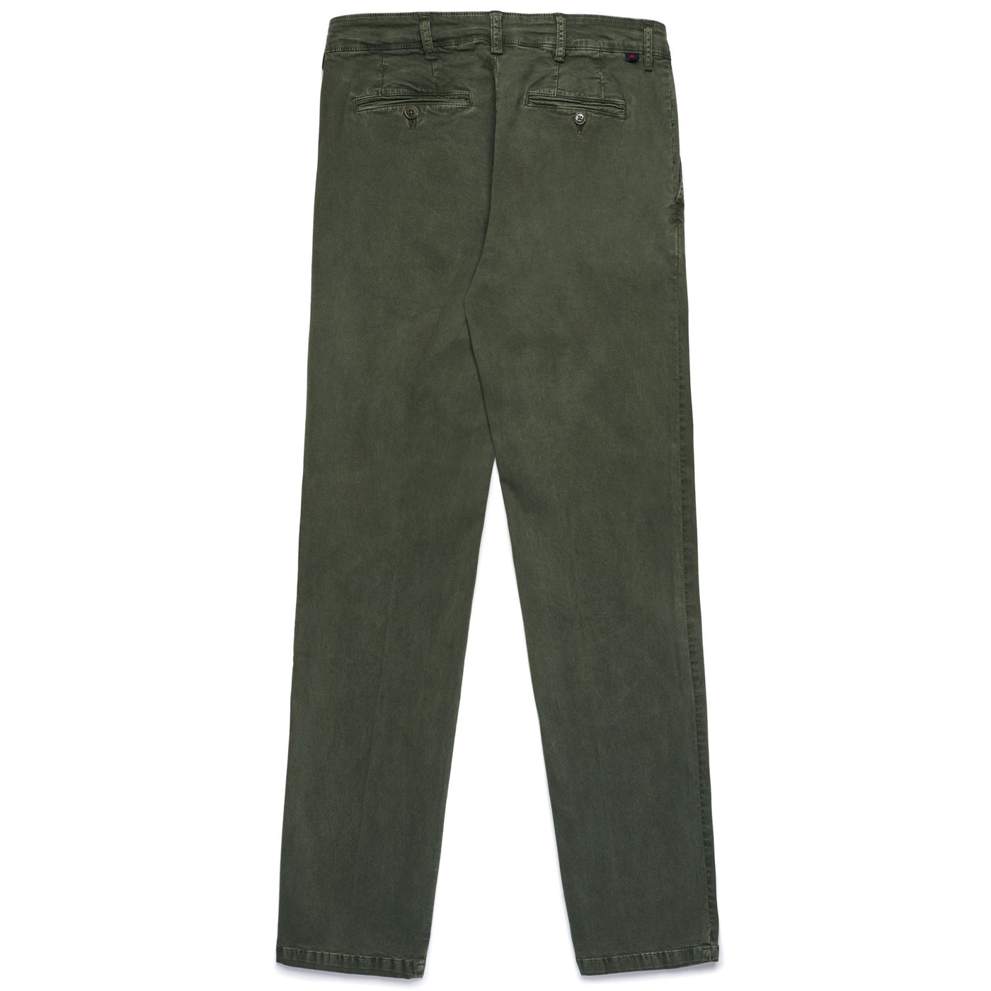 Pants Man WERNER PEACHED GABARDINE CHINO GREEN MILITARY Dressed Front (jpg Rgb)	
