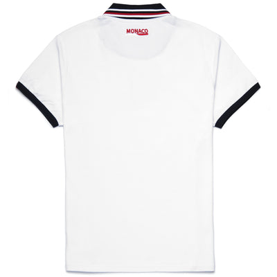 Polo Shirts Man NOAH MONACO Polo WHITE - RED - BLUE NAVY | robedikappa Dressed Front (jpg Rgb)	