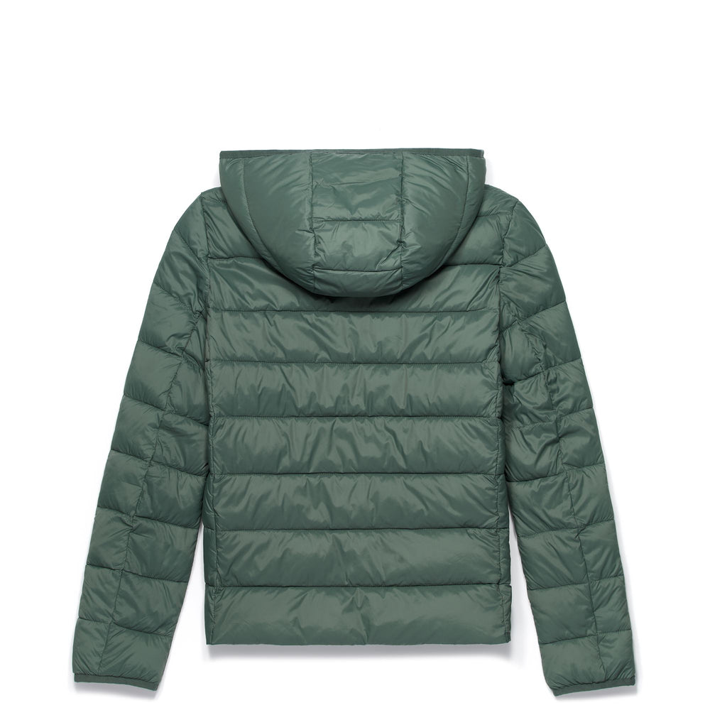 Jackets Woman AMBER Short GREEN DK FOREST Dressed Front (jpg Rgb)	