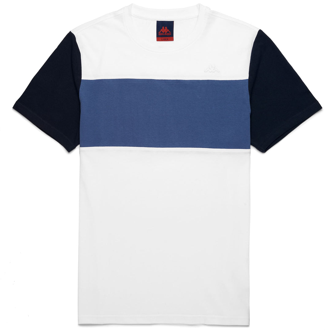 T-ShirtsTop Man ALBIN T-Shirt WHITE - BLUE FIORD - BLUE NAVY Photo (jpg Rgb)			