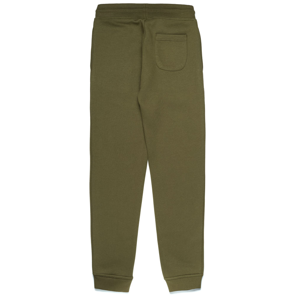 Pants Man DELFO BRUSHED Sport Trousers GREEN MILITARY Dressed Front (jpg Rgb)	