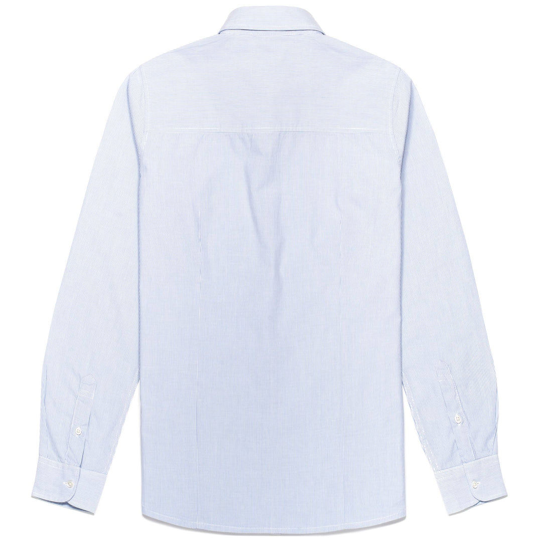 SHIRTS Woman QUITO CLASSIC AZURE-WHITE STRIPED Dressed Front (jpg Rgb)	