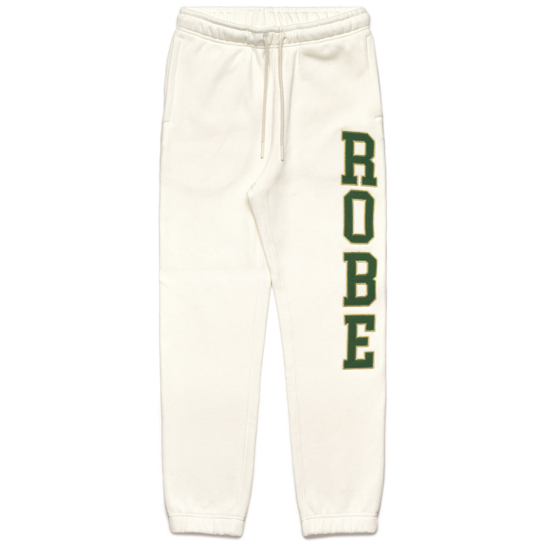 Pants Man ROBE GIOVANI HINDER Sport Trousers WHITE NATURAL-GREEN Photo (jpg Rgb)			