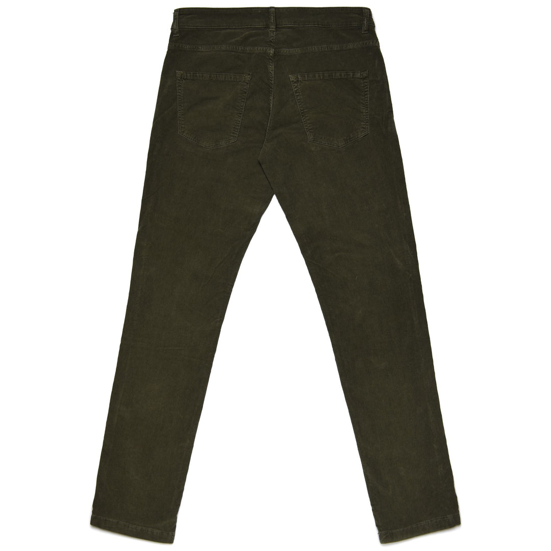 Pants Man PETER NEW CORDUROY 5 Pockets Green Military | robedikappa Dressed Front (jpg Rgb)	