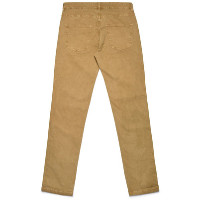Pants Man PENTY PEACHED GABARDINE 5 Pockets Beige Sand | robedikappa Dressed Front (jpg Rgb)	