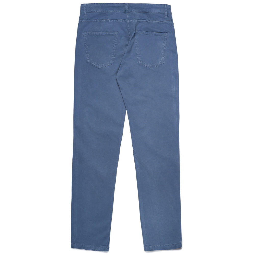 Pants Man PENTY PEACHED GABARDINE 5 Pockets BLUE AVIO Dressed Front (jpg Rgb)	