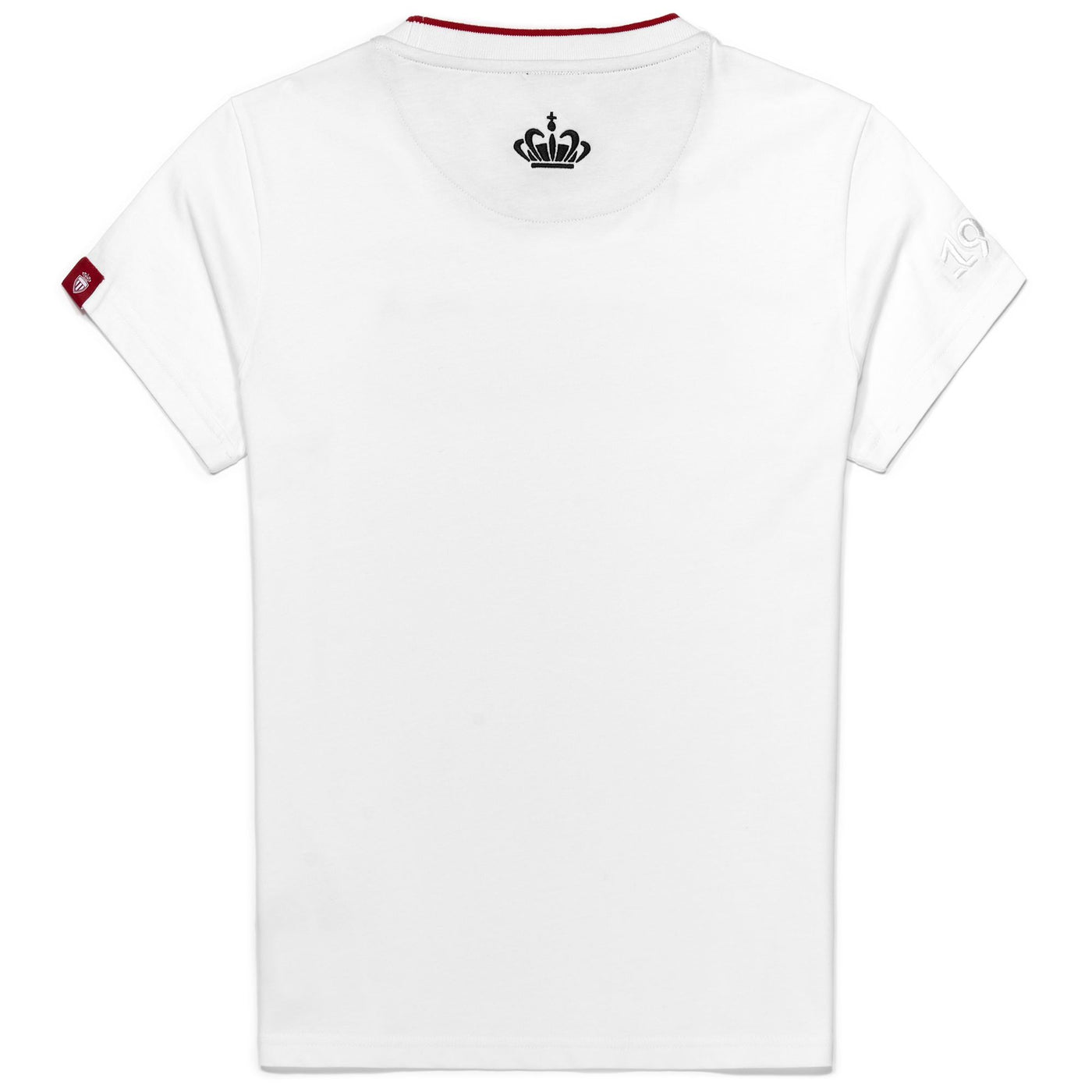 T-ShirtsTop Woman ALIZE MONACO T-Shirt WHITE-RED Dressed Front (jpg Rgb)	